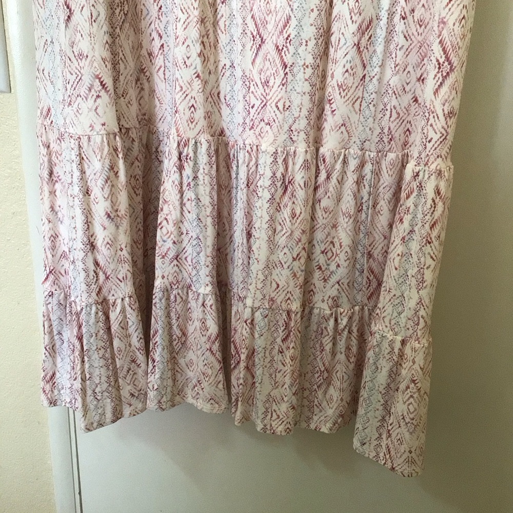 Torrid Womens Summer Dress Plus Size 2X Pink/Ivory Ruffle Cottagecore Boho NWOT - Picture 6 of 9